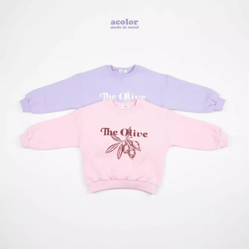 Acolor - Korean Children Fashion - #kidzfashiontrend - Olive Sweats Set-up - 8