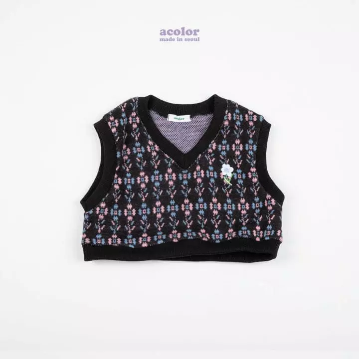 Acolor - Korean Children Fashion - #kidzfashiontrend - Flowr Crop Vest - 6