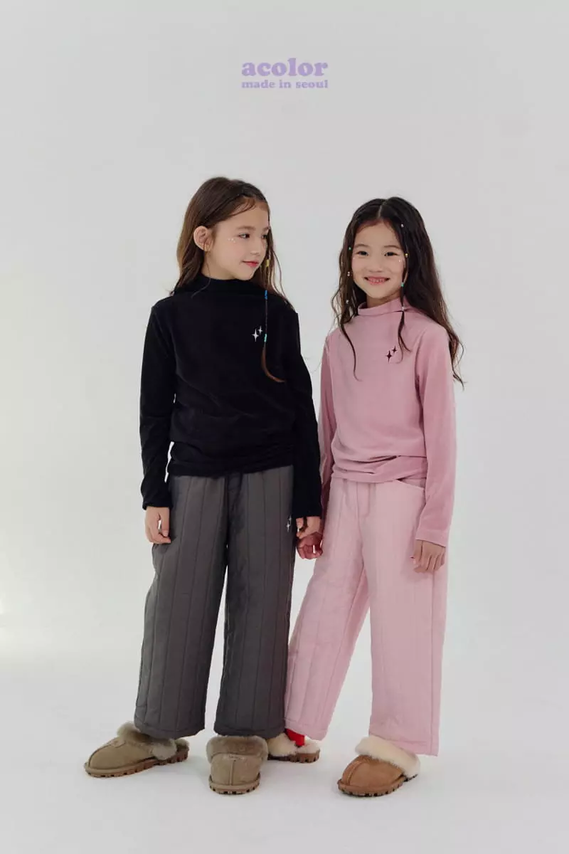 Acolor - Korean Children Fashion - #kidzfashiontrend - Dia Heat Tech Turtleneck Tee - 5