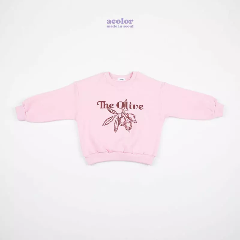 Acolor - Korean Children Fashion - #littlefashionista - Olive Sweats Set-up - 10