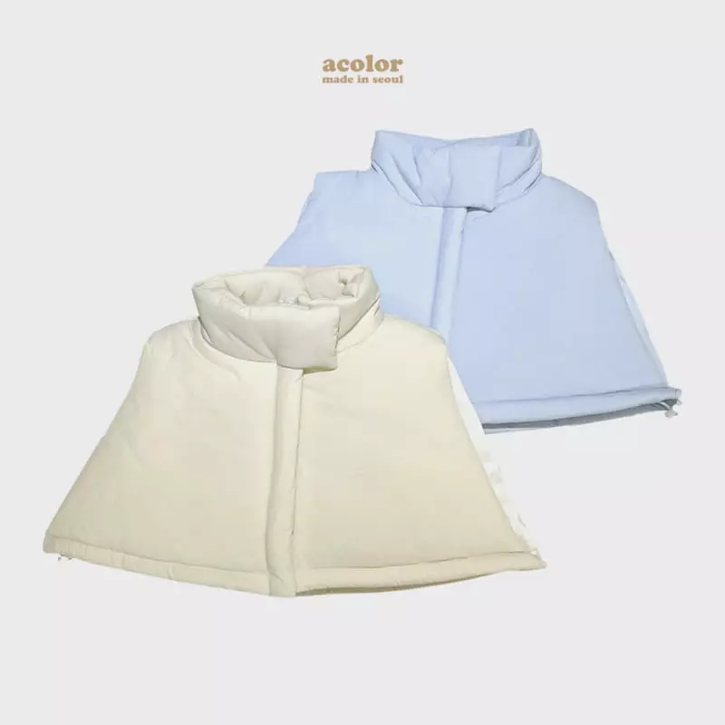 Acolor - Korean Children Fashion - #littlefashionista - Cotton Candy Padding Vest - 11