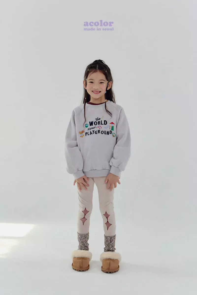 Acolor - Korean Children Fashion - #magicofchildhood - Play Ground Sweatshirt - 3