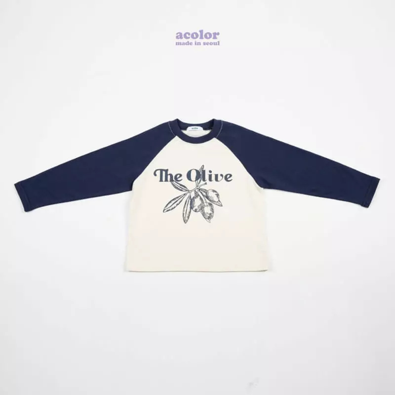 Acolor - Korean Children Fashion - #magicofchildhood - Olive Raglan Tee - 7