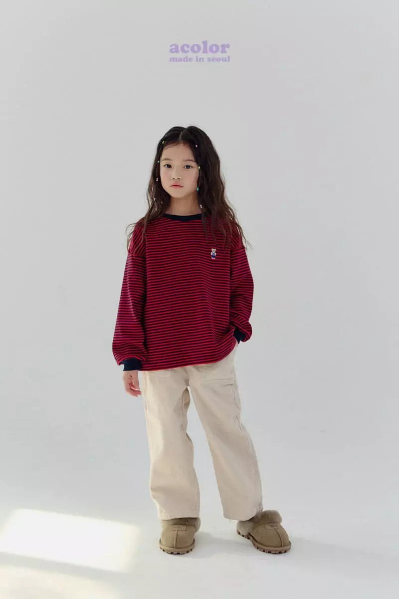 Acolor - Korean Children Fashion - #prettylittlegirls - Rib Pants - 2