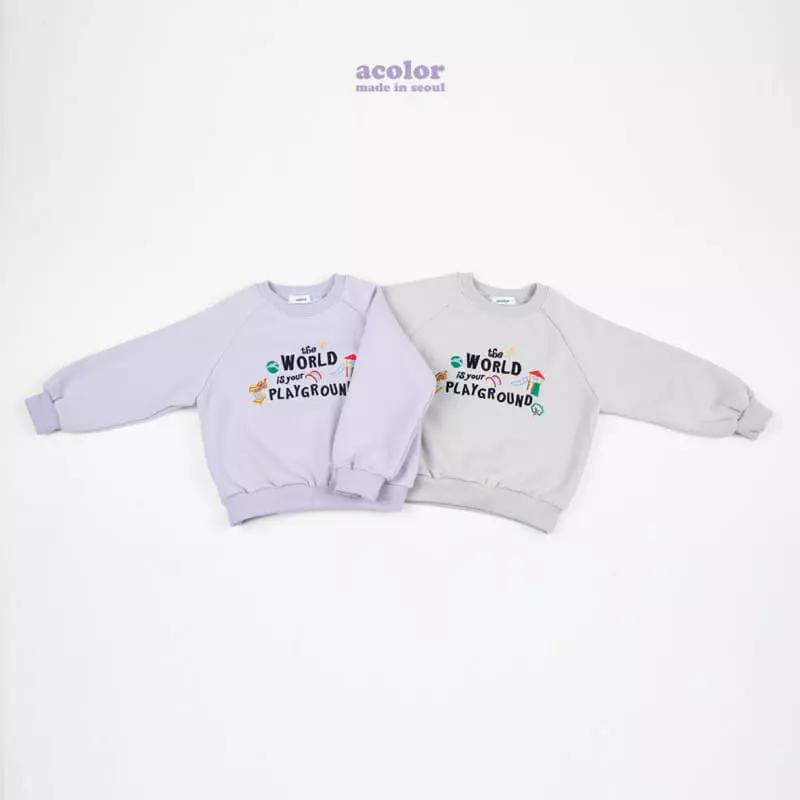 Acolor - Korean Children Fashion - #stylishchildhood - Play Ground Sweatshirt - 8