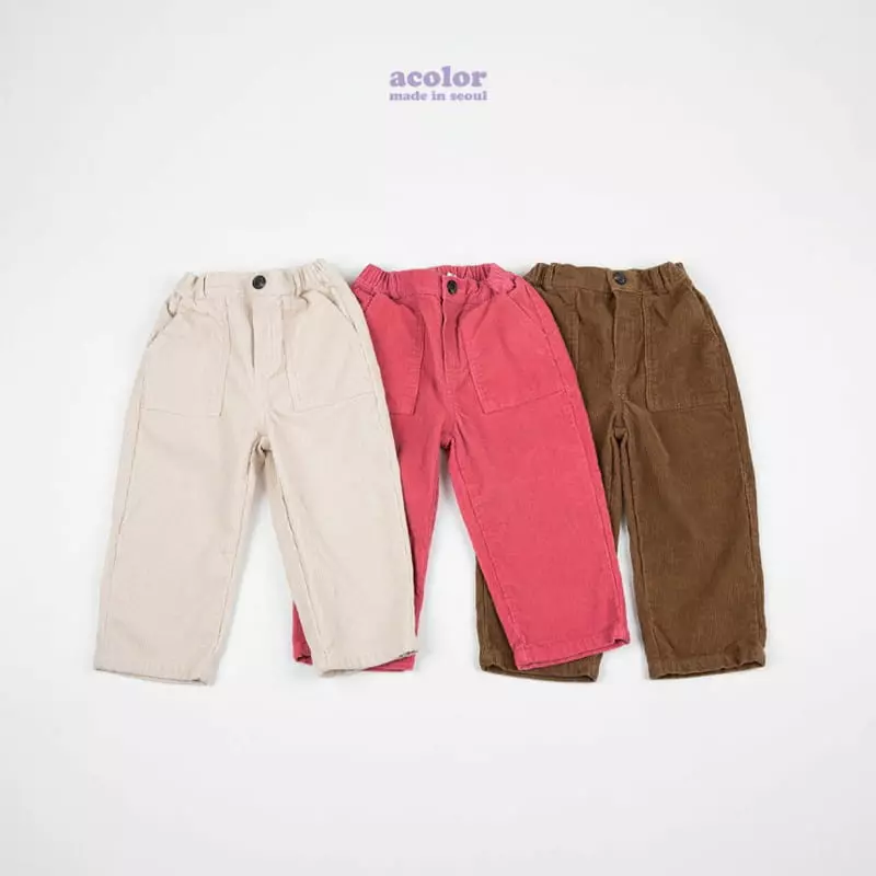Acolor - Korean Children Fashion - #stylishchildhood - Rib Pants - 5