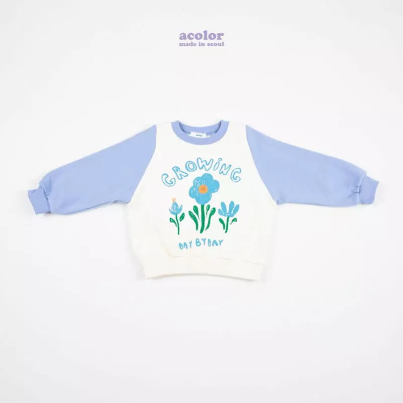 Acolor - Korean Children Fashion - #todddlerfashion - Flower Sweatshirt - 7