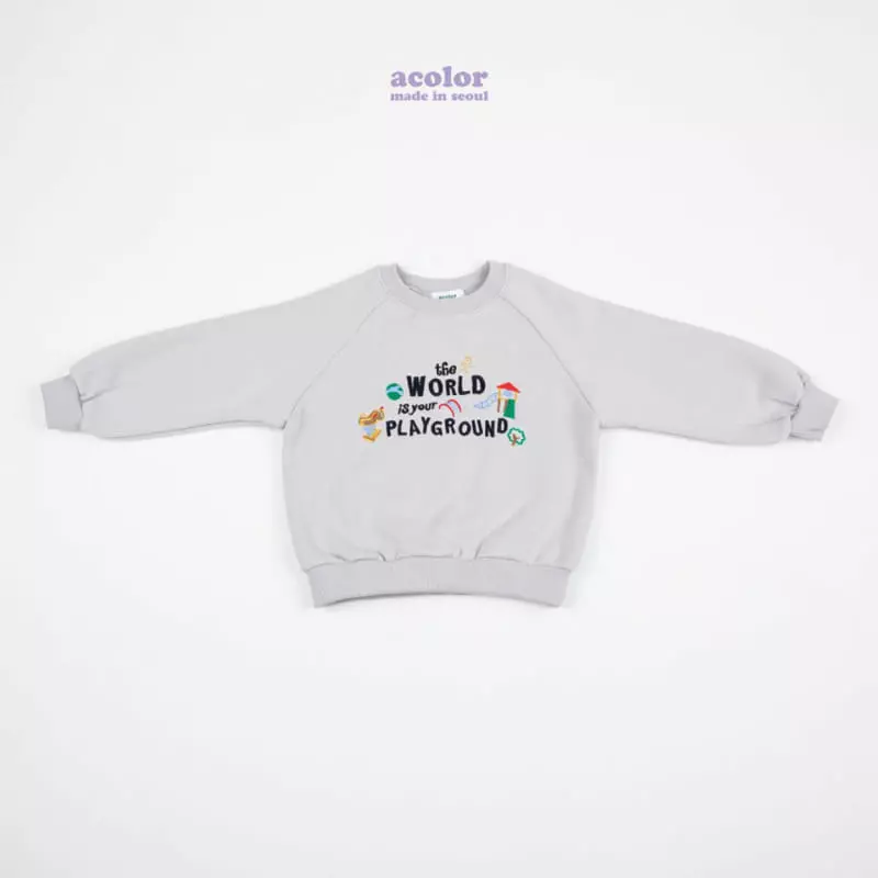 Acolor - Korean Children Fashion - #toddlerclothing - Play Ground Sweatshirt - 7