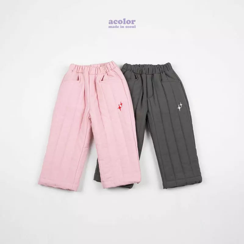 Acolor - Korean Children Fashion - #toddlerclothing - Dia Padding Pants