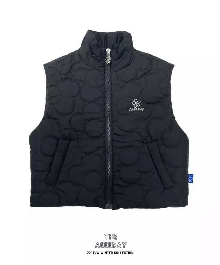 Aeeeday - Korean Children Fashion - #Kfashion4kids - Flower Padding Vest - 9