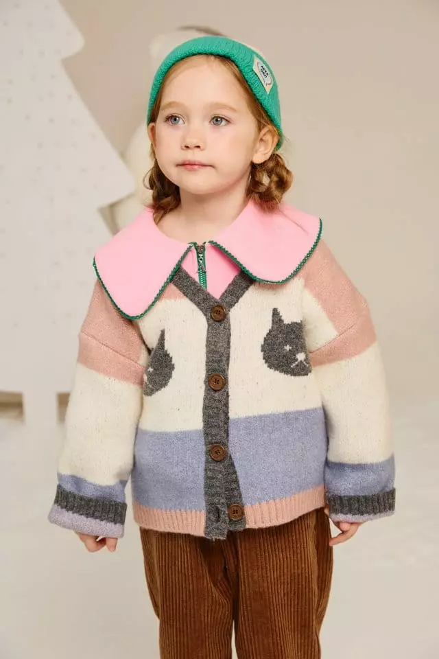 Aeeeday - Korean Children Fashion - #childofig - Twin Kitty Cardigan - 2