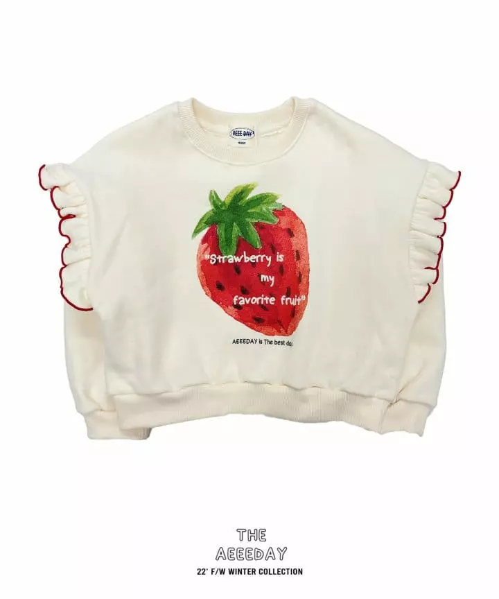 Aeeeday - Korean Children Fashion - #childrensboutique - Strawberry Sweatshirt - 7