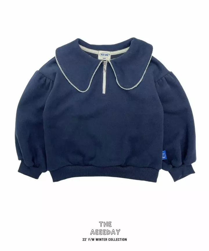 Aeeeday - Korean Children Fashion - #designkidswear - Big Collar Sweatshirt - 9