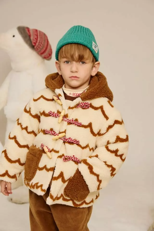Aeeeday - Korean Children Fashion - #designkidswear - Wave Duple Coat - 2