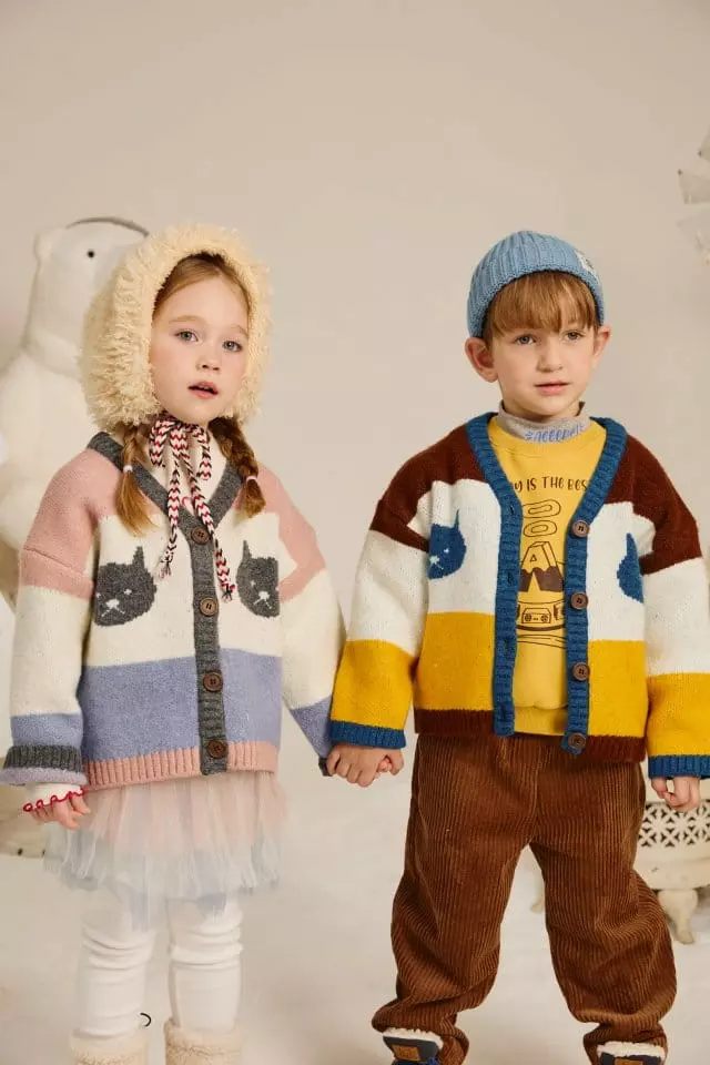 Aeeeday - Korean Children Fashion - #discoveringself - Twin Kitty Cardigan - 5