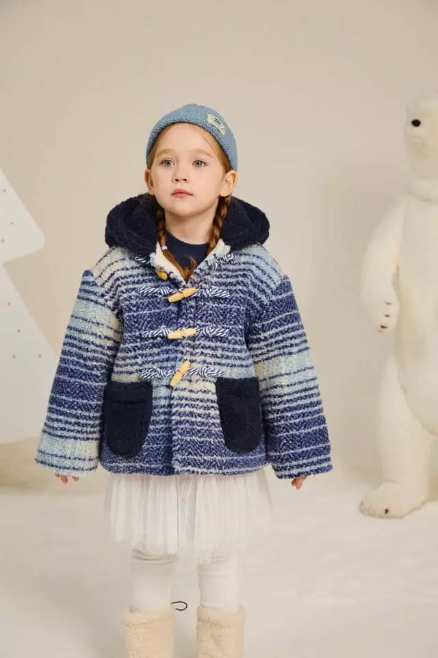 Aeeeday - Korean Children Fashion - #discoveringself - Check Duple Coat - 2