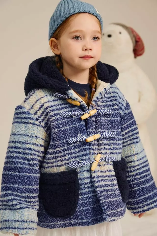 Aeeeday - Korean Children Fashion - #fashionkids - Check Duple Coat - 3