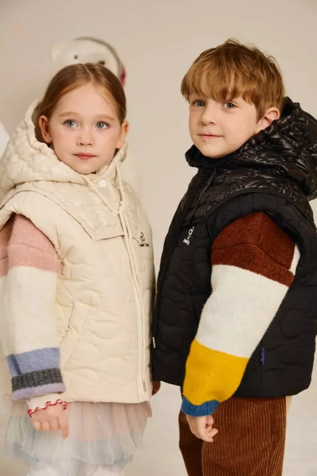 Aeeeday - Korean Children Fashion - #kidsshorts - Flower Padding Vest - 6