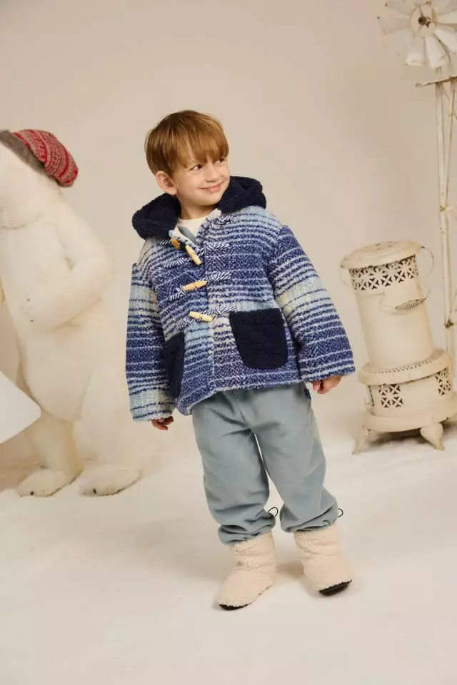 Aeeeday - Korean Children Fashion - #fashionkids - Check Duple Coat - 4