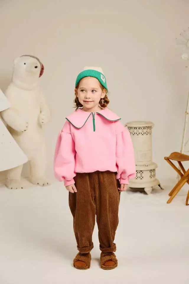 Aeeeday - Korean Children Fashion - #magicofchildhood - Big Collar Sweatshirt