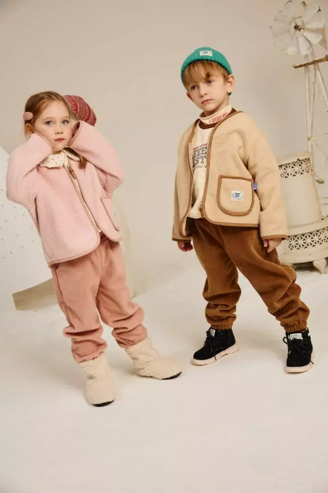 Aeeeday - Korean Children Fashion - #minifashionista - Fleece Cardigan Set - 5