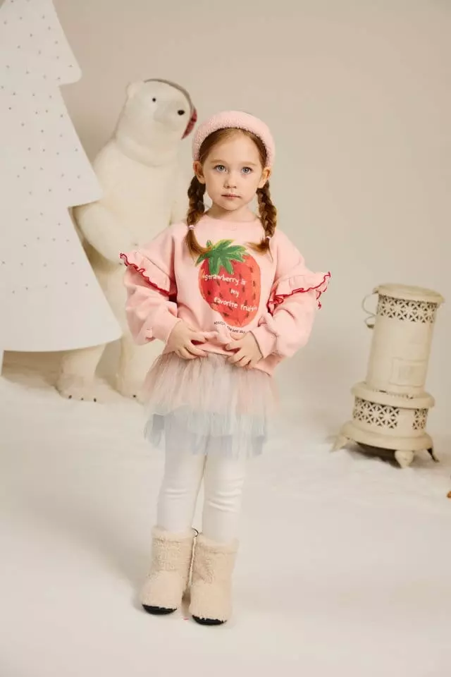 Aeeeday - Korean Children Fashion - #todddlerfashion - Strawberry Sweatshirt - 3
