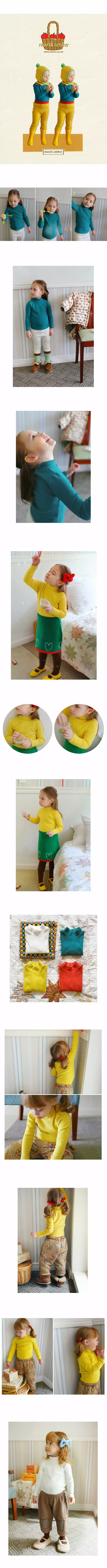 Amber - Korean Children Fashion - #designkidswear - Lavi Turtleneck Tee - 2