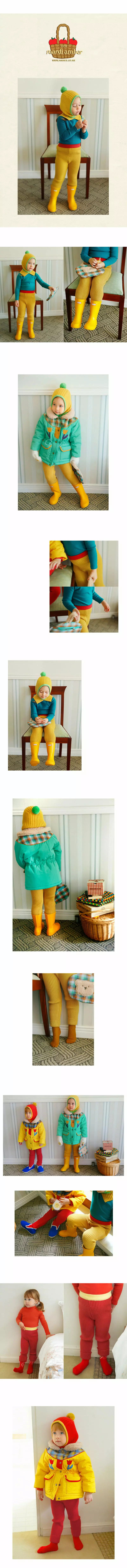 Amber - Korean Children Fashion - #designkidswear - Cozy Knit Pants - 3