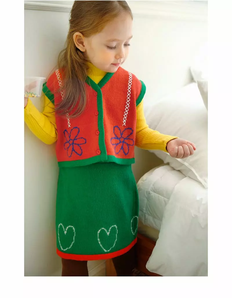 Amber - Korean Children Fashion - #kidsshorts - Adella Knit Vest