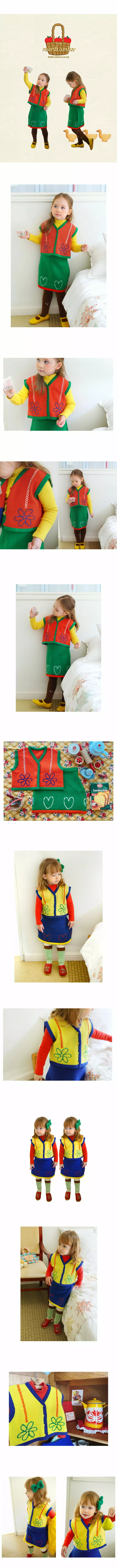Amber - Korean Children Fashion - #kidsstore - Adella Knit Vest - 2
