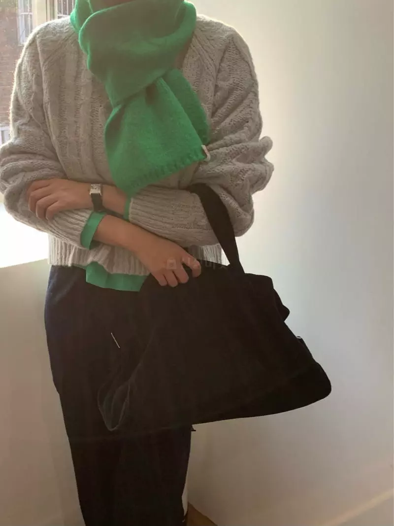 Amiment - Korean Women Fashion - #momslook - Jane Knit Muffler - 5