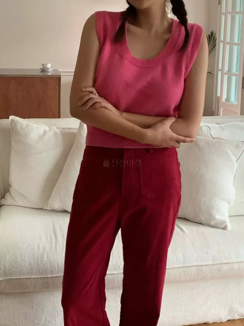 Amiment - Korean Women Fashion - #momslook - Wave Vest - 3