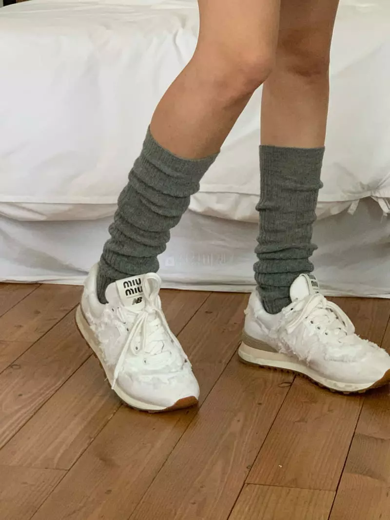 Amiment - Korean Women Fashion - #momslook - Rib Socks