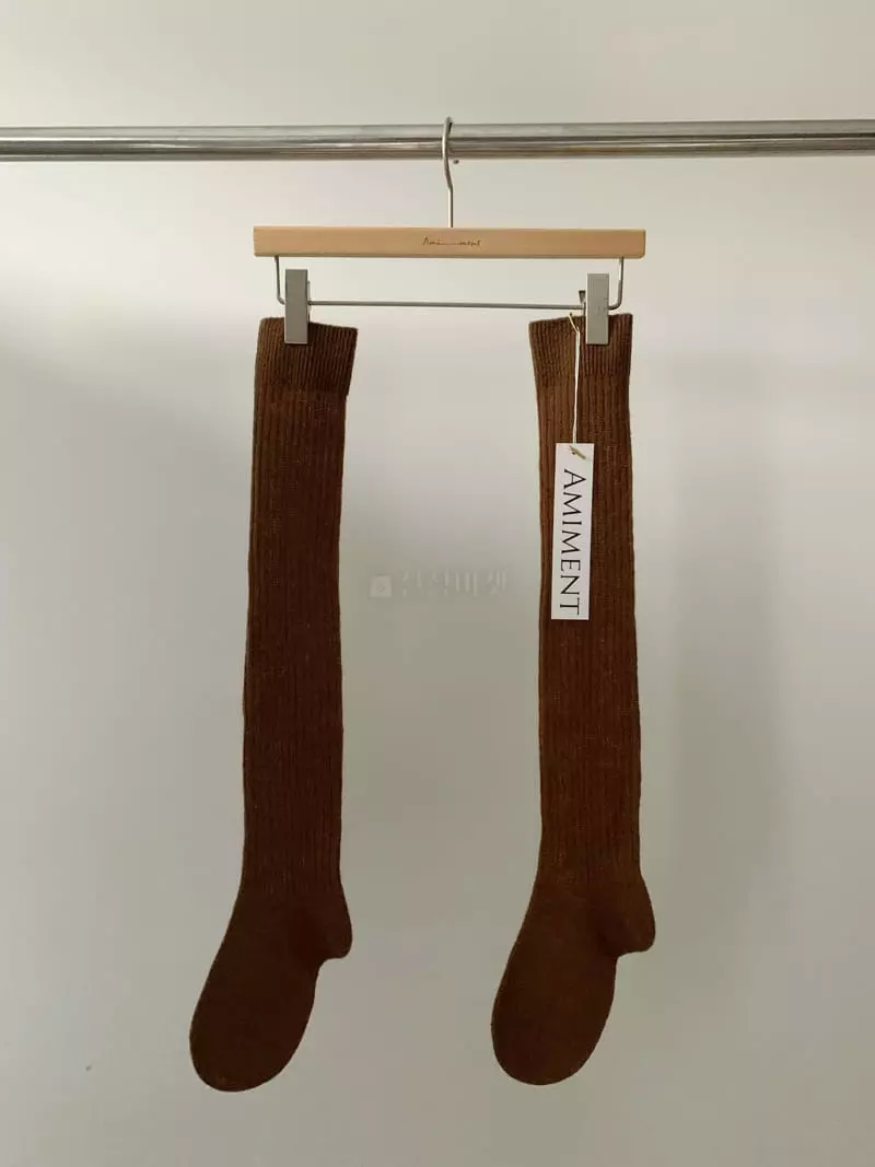 Amiment - Korean Women Fashion - #momslook - Rib Socks - 11
