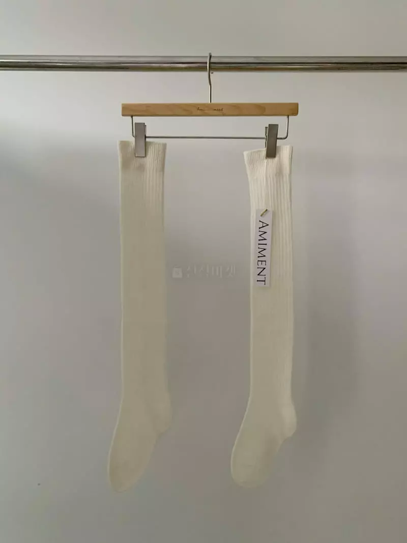 Amiment - Korean Women Fashion - #momslook - Rib Socks - 7