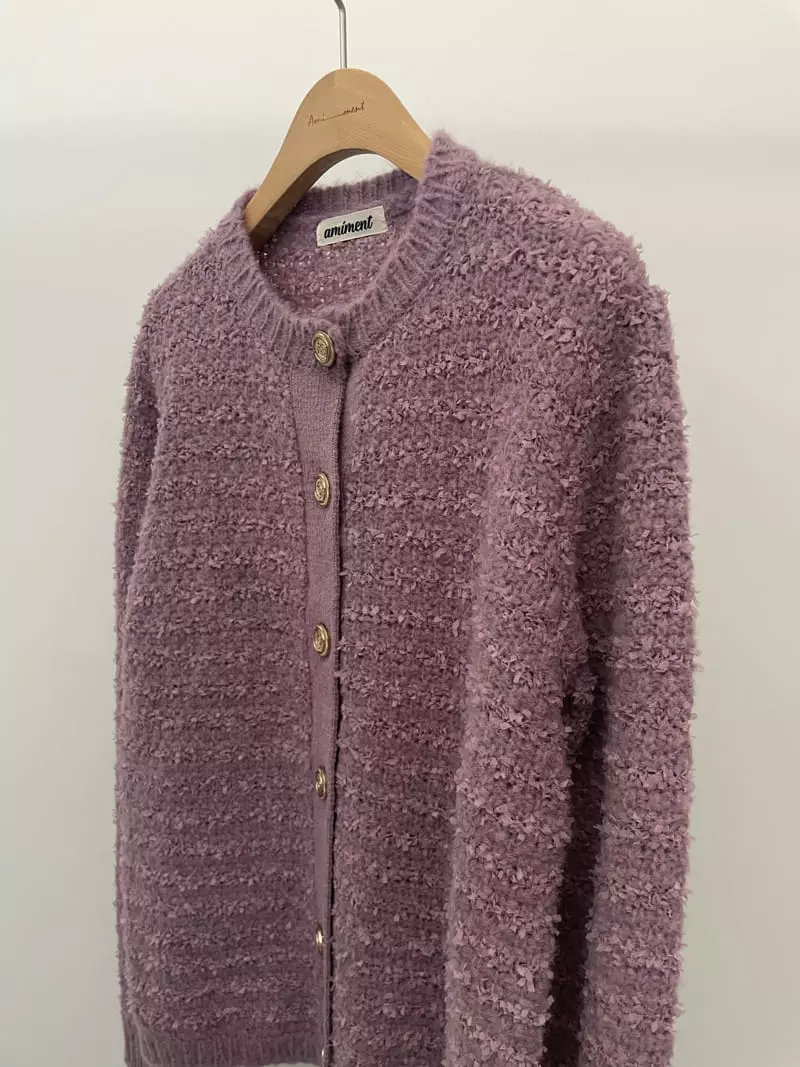Amiment - Korean Women Fashion - #momslook - Alpaca Tiwd Cardigan - 11