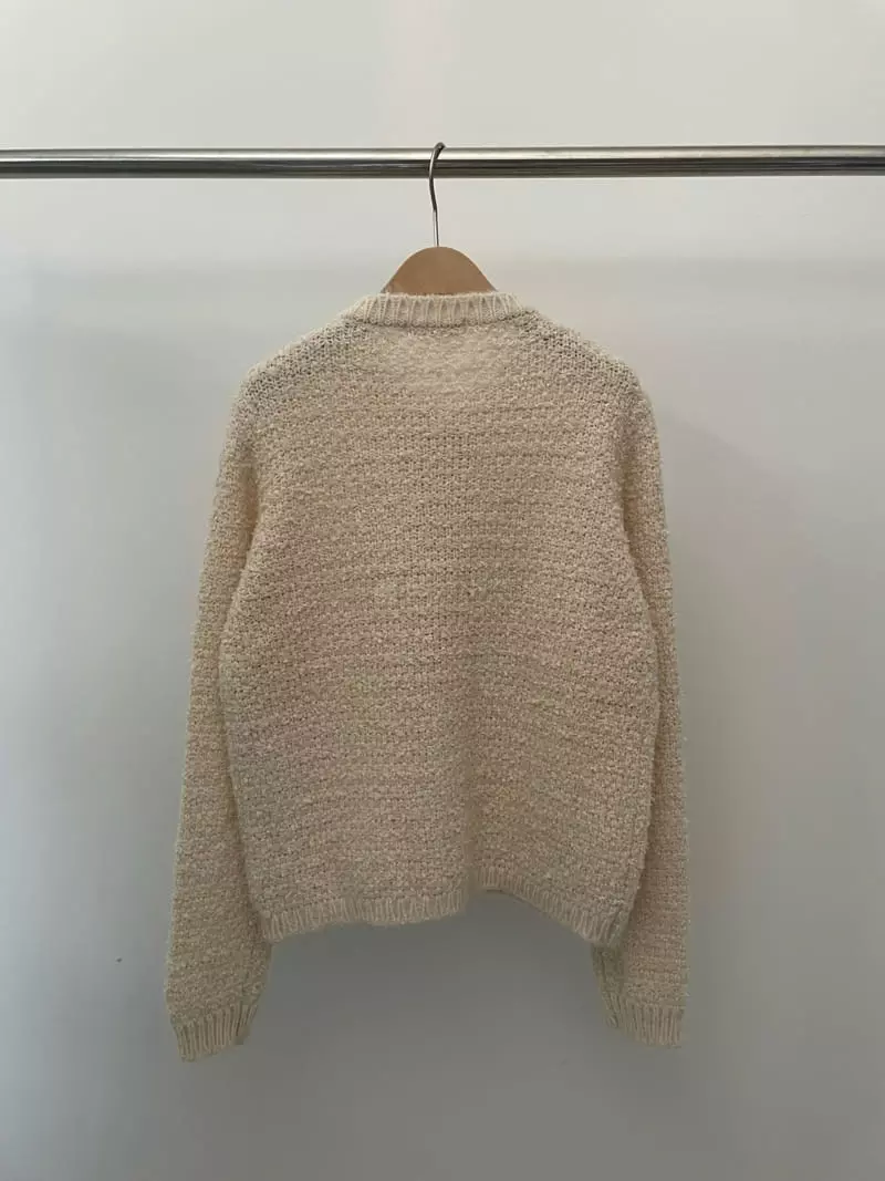 Amiment - Korean Women Fashion - #momslook - Alpaca Tiwd Cardigan - 9