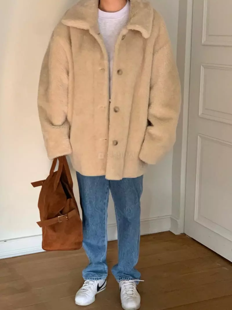 Amiment - Korean Women Fashion - #momslook - Real Suede Bag - 5