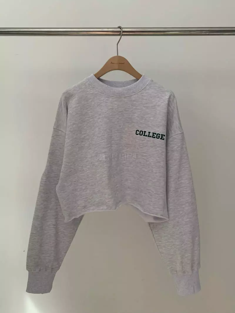 Amiment - Korean Women Fashion - #thelittlethings - Collige Sweatshirt - 4