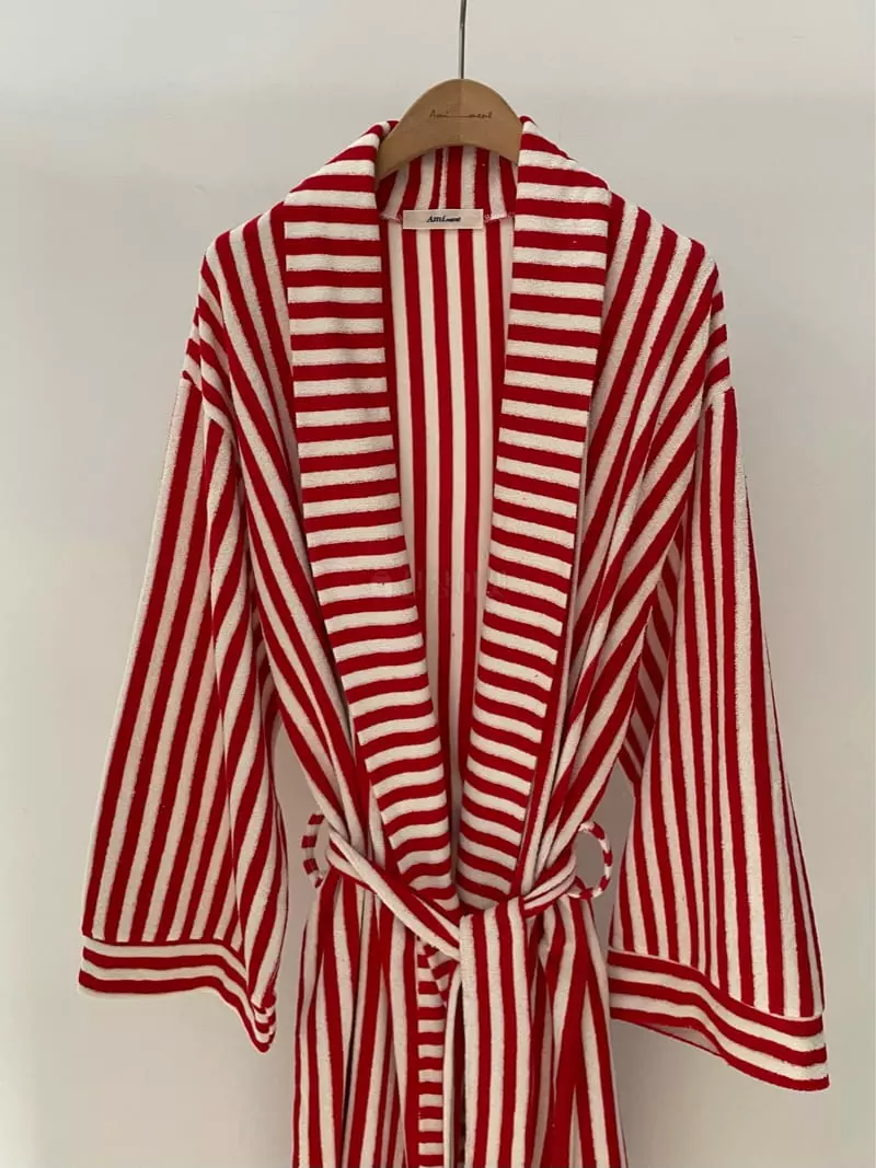 Amiment - Korean Women Fashion - #restrostyle - Bath Robe - 6
