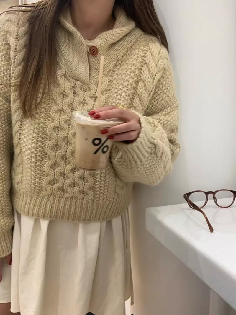 Amiment - Korean Women Fashion - #shopsmall - Berdi Shawl Knit Tee - 11