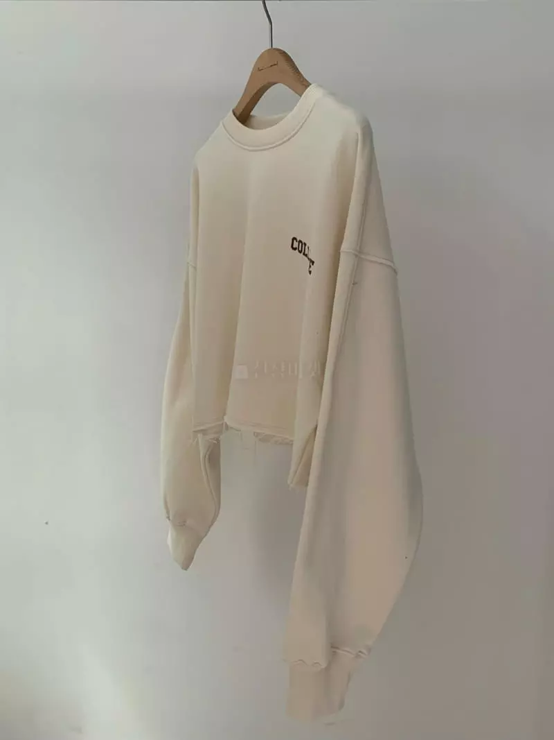 Amiment - Korean Women Fashion - #thatsdarling - Collige Sweatshirt - 2