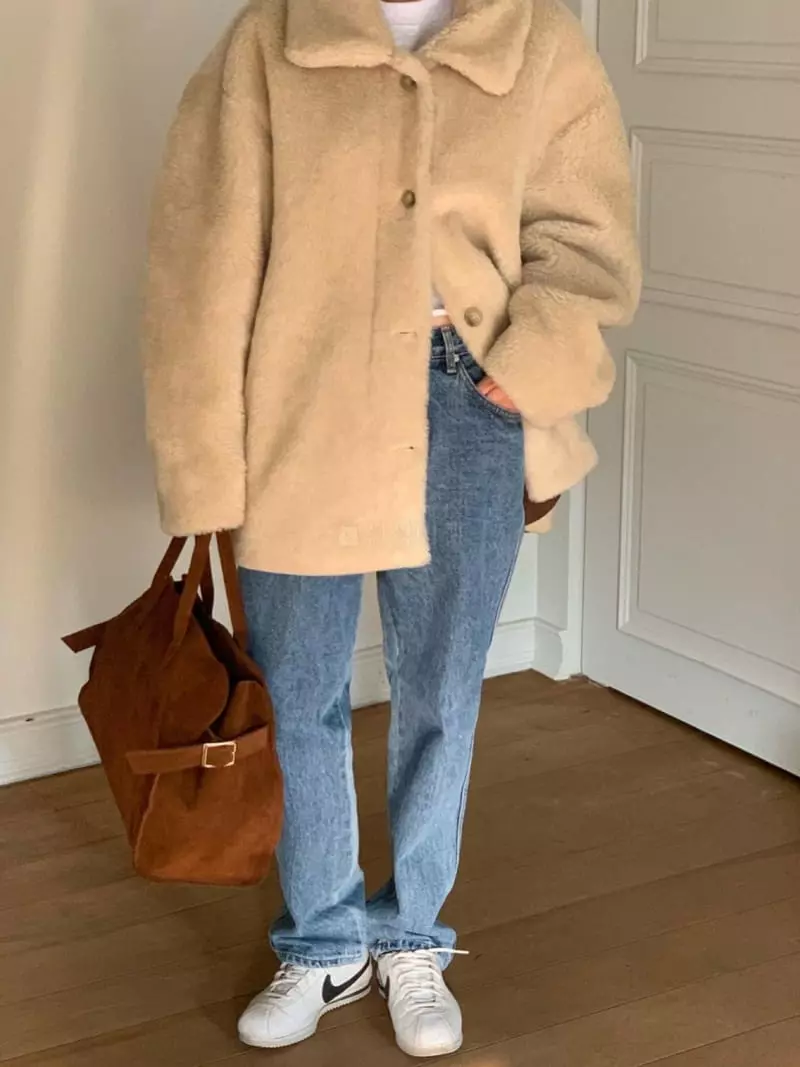 Amiment - Korean Women Fashion - #thatsdarling - Real Suede Bag - 4