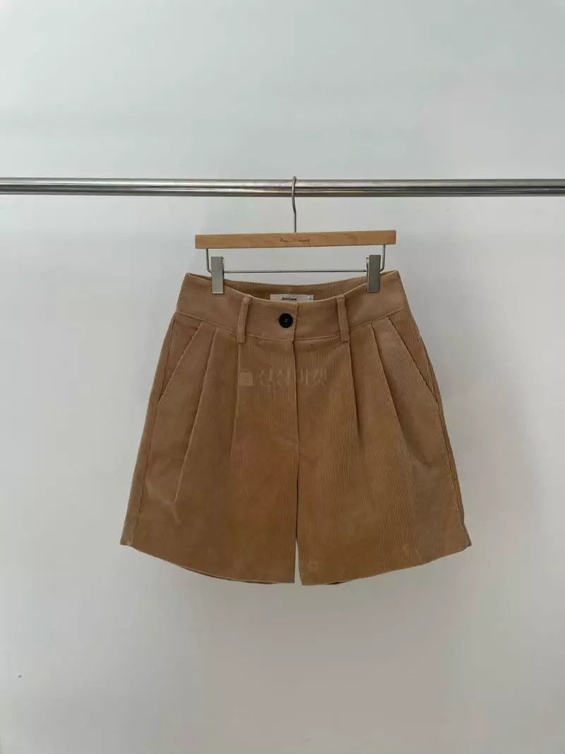 Amiment - Korean Women Fashion - #womensfashion - Coduroy Shorts - 8