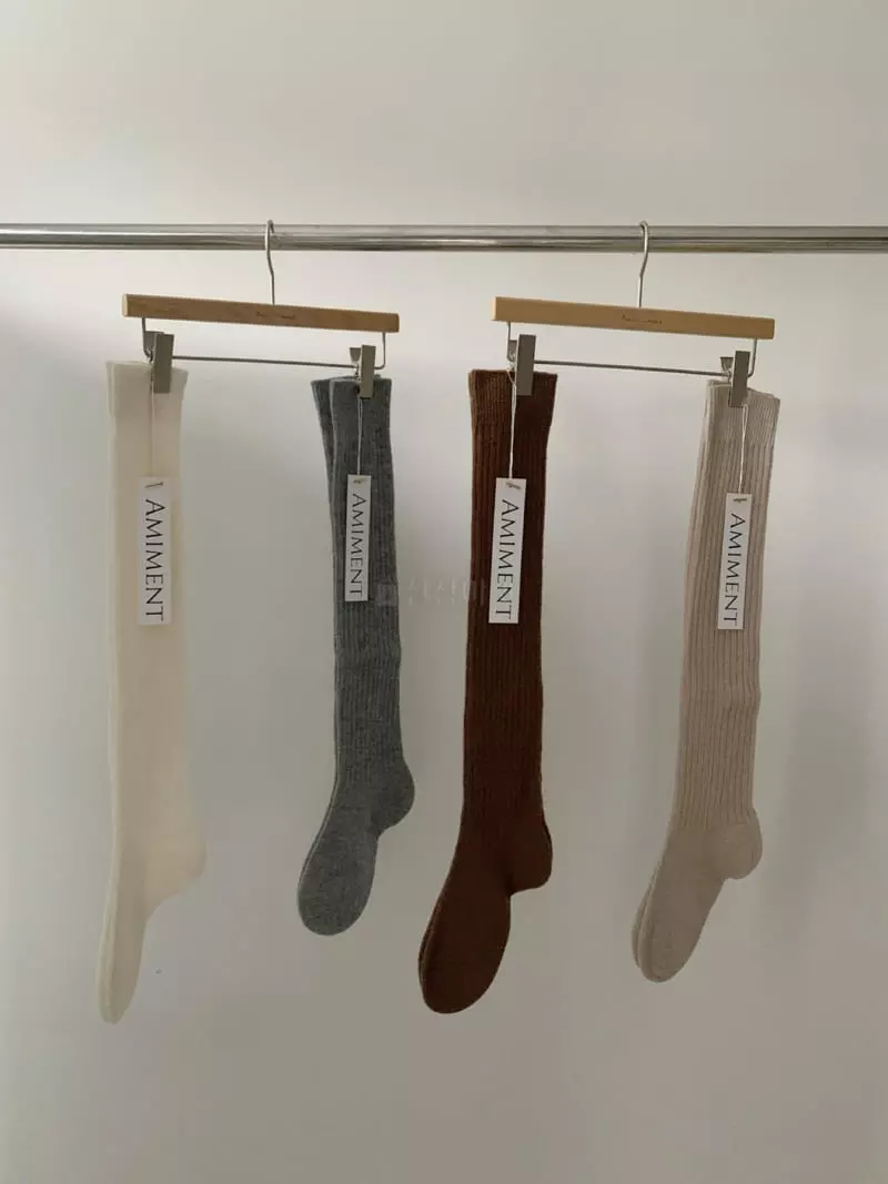 Amiment - Korean Women Fashion - #womensfashion - Rib Socks - 6
