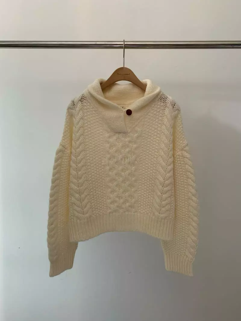 Amiment - Korean Women Fashion - #womensfashion - Berdi Shawl Knit Tee