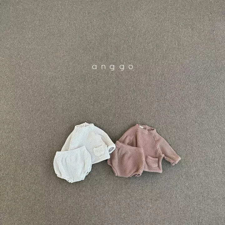 Anggo - Korean Baby Fashion - #babyboutiqueclothing - Bebe Mon Blanc Set - 8