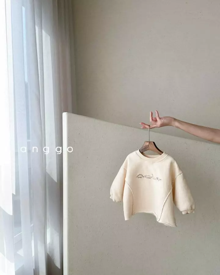 Anggo - Korean Children Fashion - #designkidswear - Dino Sweatshirt - 11