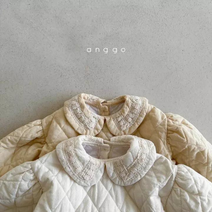Anggo - Korean Children Fashion - #fashionkids - Cream Cheese One-piece - 12