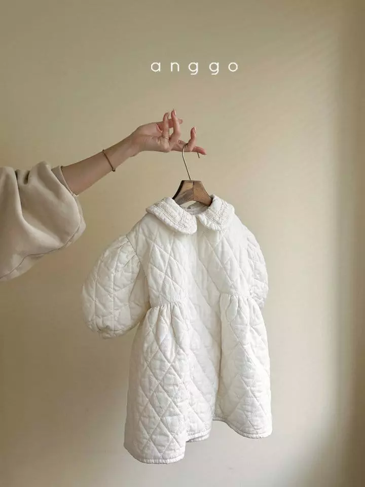 Anggo - Korean Children Fashion - #minifashionista - Cream Cheese One-piece - 4